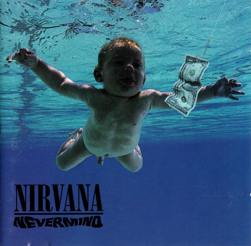 nevermind by nirvana booklet front page